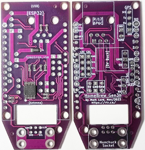 Recent revision of the HBG3 PCB