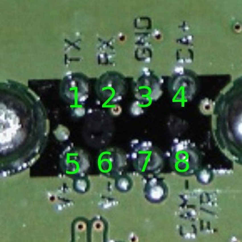 Photo of circuit board inside the MFD, taken by a guy who disassembled his MFD. This clearly shows V+/V- (video) should connect to pins 5,6. The interesting part is, what do you suppose pin-8 (CAM- F/R) is for.. Front/Rear? (mfd_pcb)